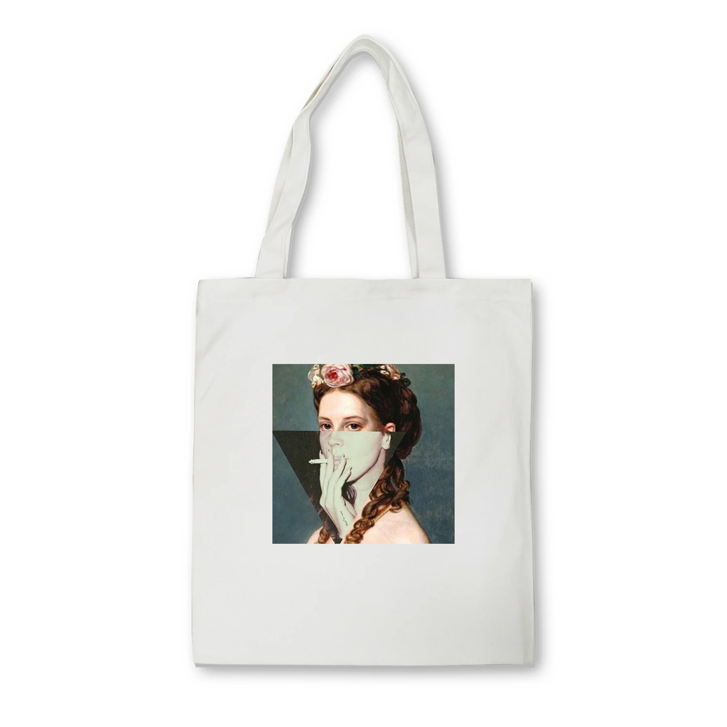 

Сумка-шоппер женская с забавным принтом, Модный брезентовый саквояж на плечо, Экологически чистая Складная многоразовая сумочка-тоут