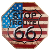 dl decor signs stop the mother road route 66 novelty funny metal sign octagon 1212 inch