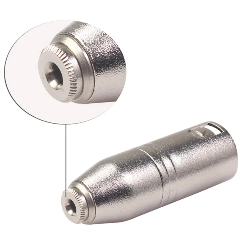 3.5MM Female to Big Three-Core Balanced XLR Male Audio Adapter for Mixer Camera Microphone Equipment | Электроника