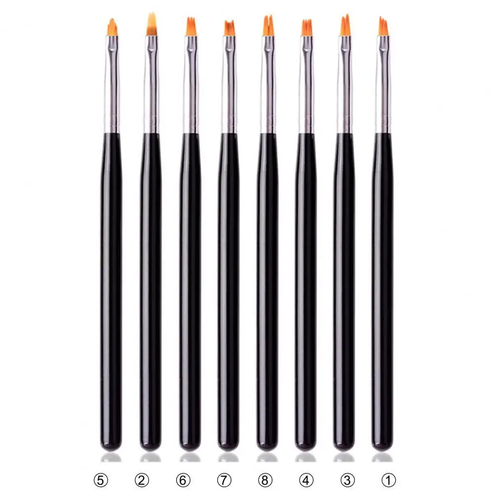 

Petal Heads Nail Painting Pen Images Drawing Portable Nail Brush Short Handle Various Shapes Pen for Manicure