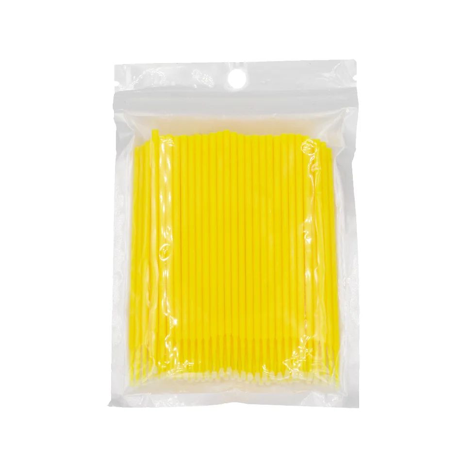 200 шт одноразовые кисти для очистки ресниц ресницы человека Расширение Микро