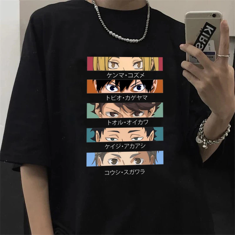 Новая мужская футболка Oya Haikyuu Kuroo из японского аниме Bokuto манга Shoyo волейбол