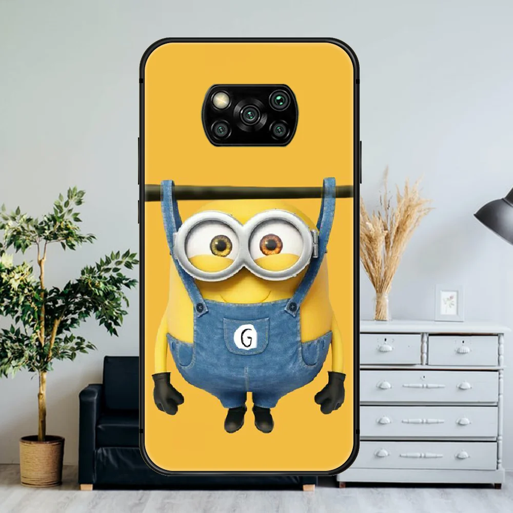 

Funny Minione cute cartoon Phone Case For Xiaomi Mi Note 10 A3 9 MAX 3 A2 8 9 Lite Pro Ultra black Coque Tpu Etui Trend Cell 3D
