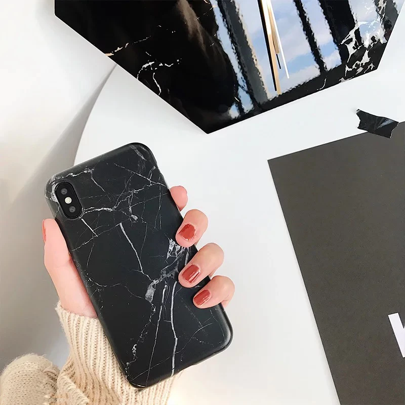 Роскошные гелевые Чехлы Imd с мраморным камнем для iPhone 12 Mini 7 11 Pro 6s 6 8 Plus X 10 XR XS Max SE 2020