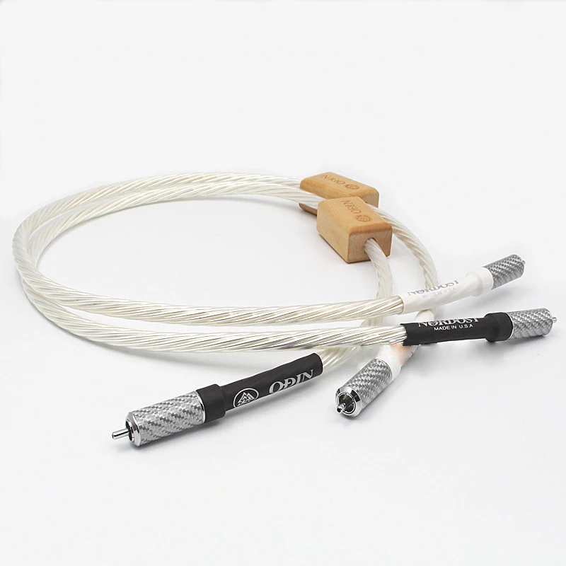 Пара Nordost Odin Supreme ссылка Interconnect RCA аудио кабель с разъемом из углеродного