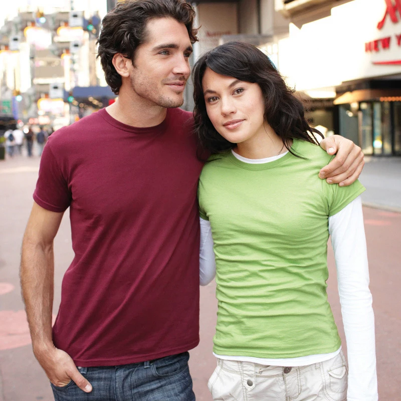 Хлопковая футболка унисекс с коротким рукавом круглым вырезом 180 г |