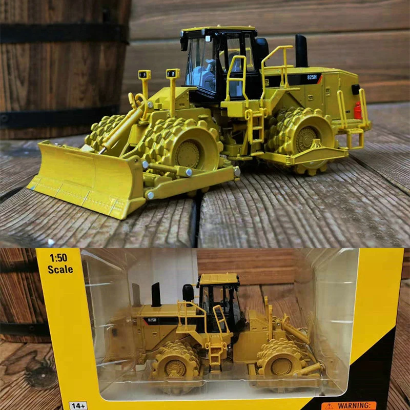 Тонкая специальная 1:50 США 825H модель дорожного ролика и вилочного погрузчика