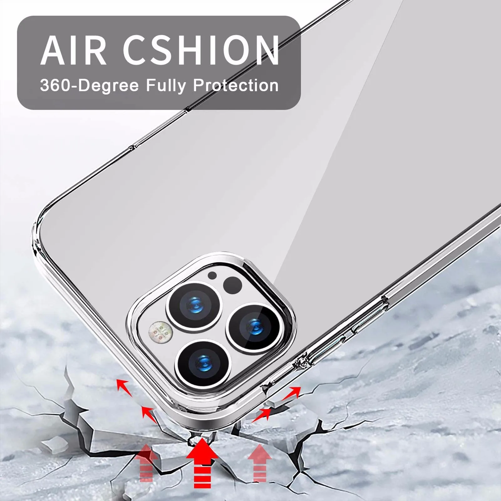 Чехол для iPhone 11 тонкий прозрачный мягкий чехол из ТПУ с поддержкой беспроводной