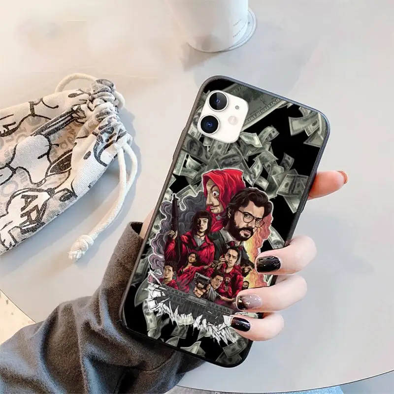 

Spain TV Money Heist House Paper Phone Case for iPhone 11 12 mini pro XS MAX 8 7 6 6S Plus X 5S SE 2020 XR