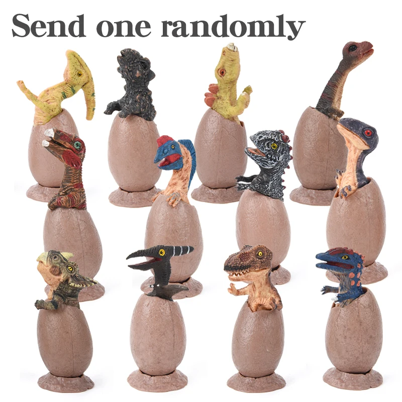 Модель динозавра ручной работы полуинкубация яйцо Юрского периода новинка