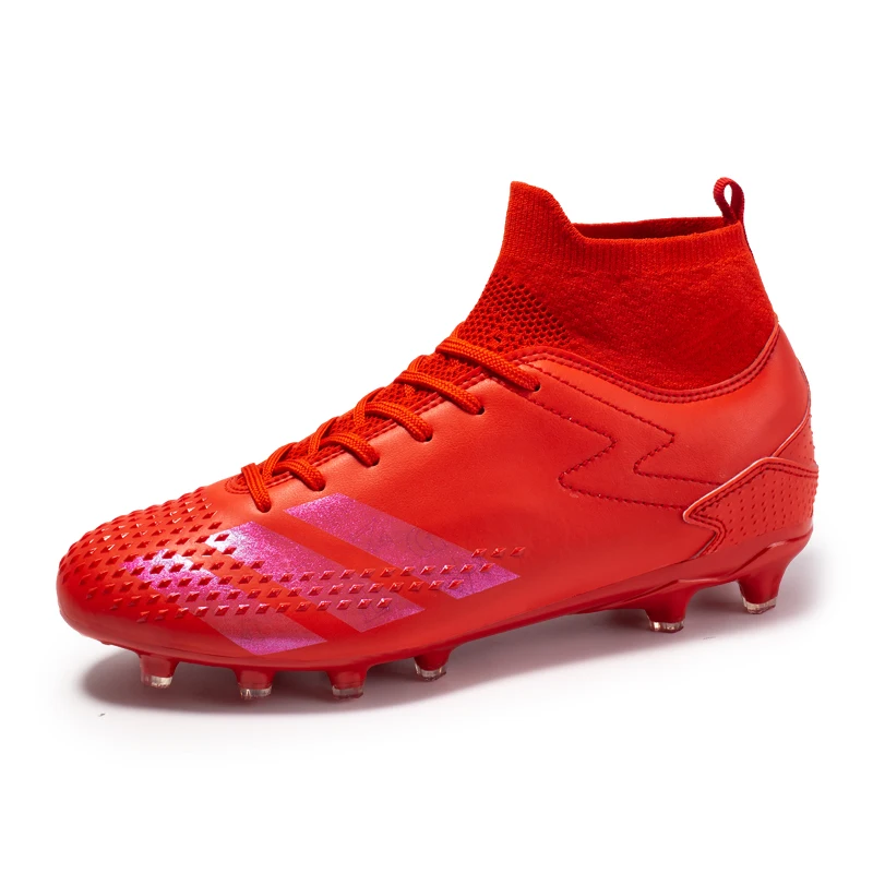 

New Men Football Boots Outdoor HighTop Sneakers Kids Soccer Shoes Cleats Athletic Sport Shoes AG/TF Profession Outdoor sneakers