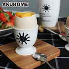 Креативные керамические чашки для яиц, керамические чашки для яиц, чашки для мороженого, бокалы для вина, чашки для напитков, AKUHOME