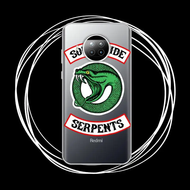 

TV Riverdale South Snake Phone Case Transparent for xiaomi redmi note 8 9 9s 11 10t lite pro