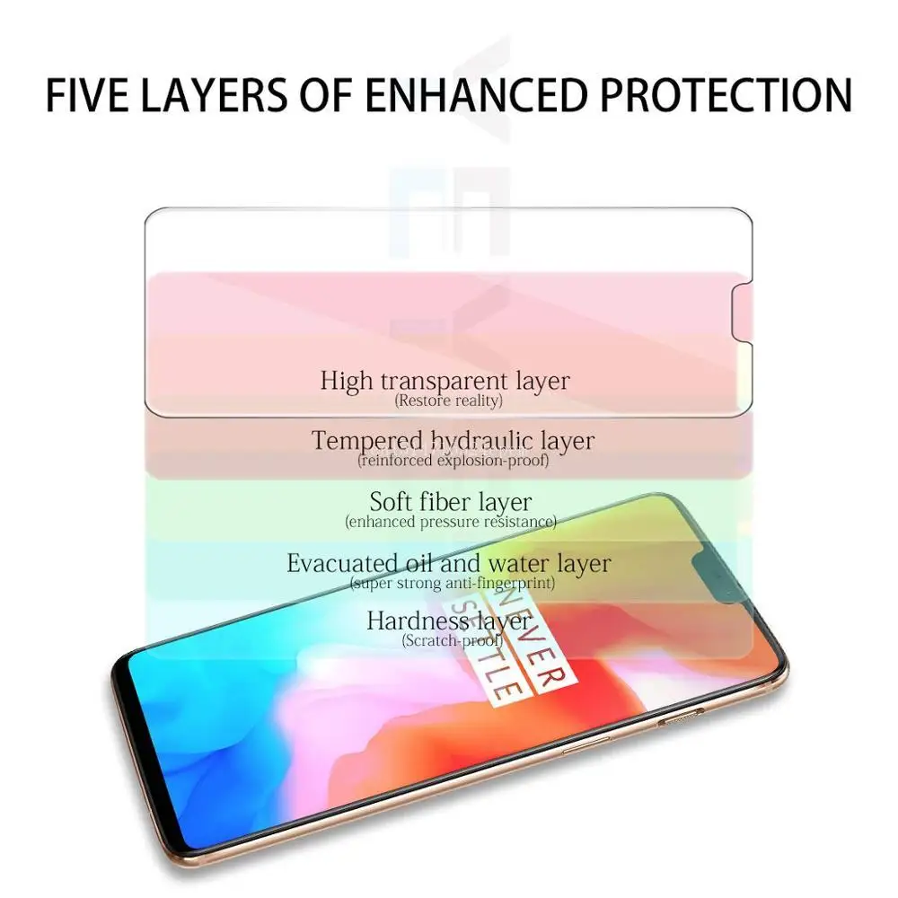 2 шт. 9H закаленное стекло для защиты экрана Oneplus 6 7 1 + 5T 6T 3T One Plus 5 Взрывозащищенная