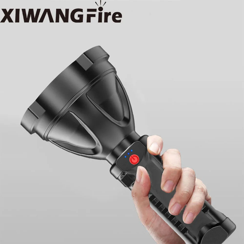 Светодиодный супер длинный Диапазон фонарик Наружное освещение USB