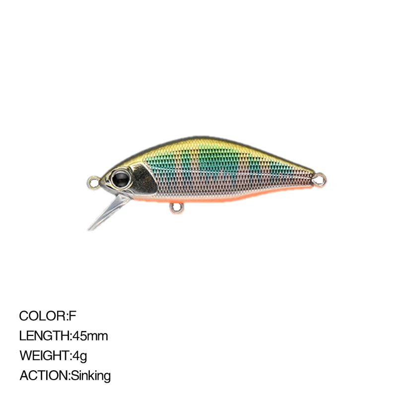 

Hard Bait Minnow 45mm 4g Wobbler Fishing Lure Japan Jerkbait Bait Perch Pesca Mini Sinking Wobblers Lures Hard Deep Artificial