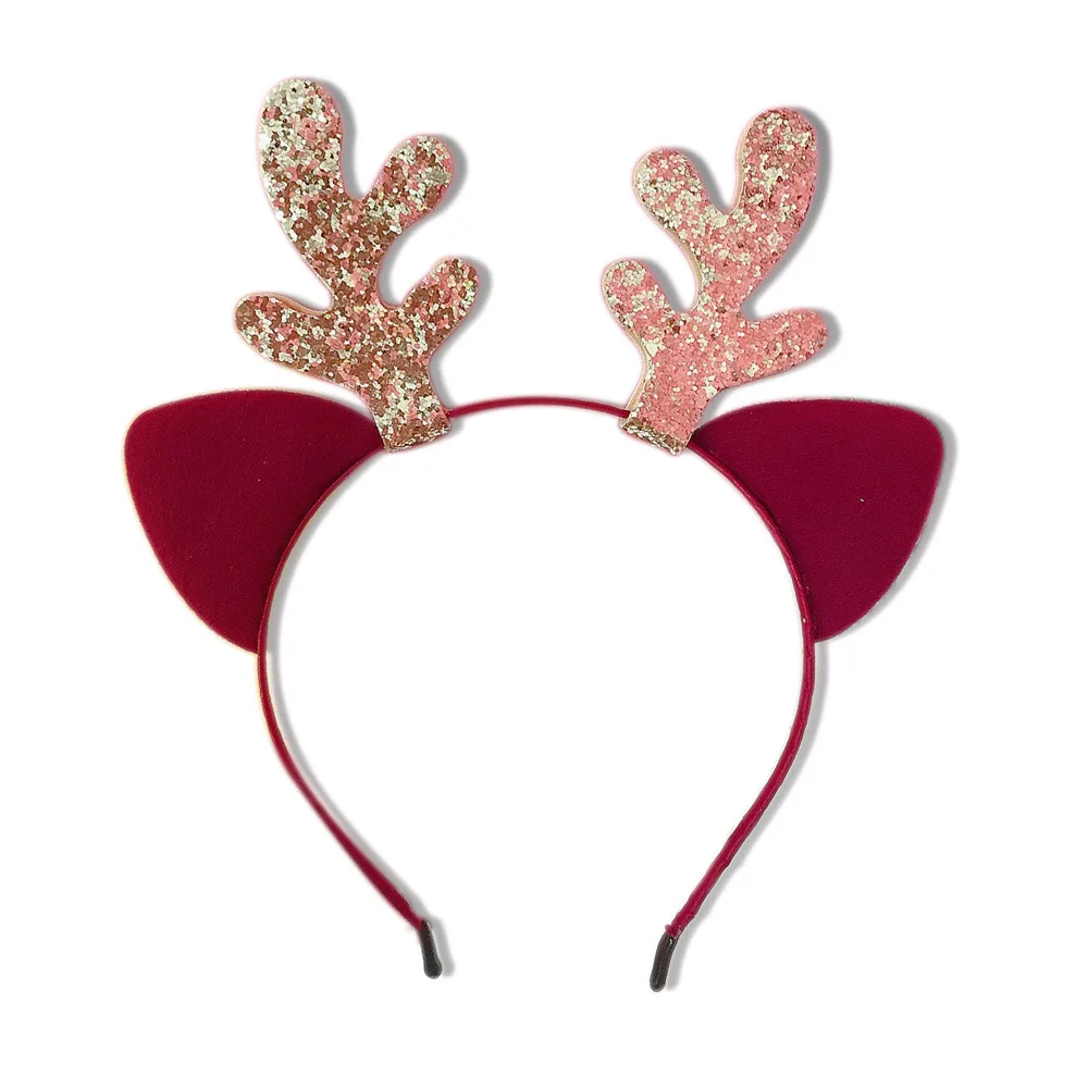 Navidad Christmas Hair Accessories Minnie Ears Headband Adult Reindeer Elf Ear Birtjday Gift | Дом и сад
