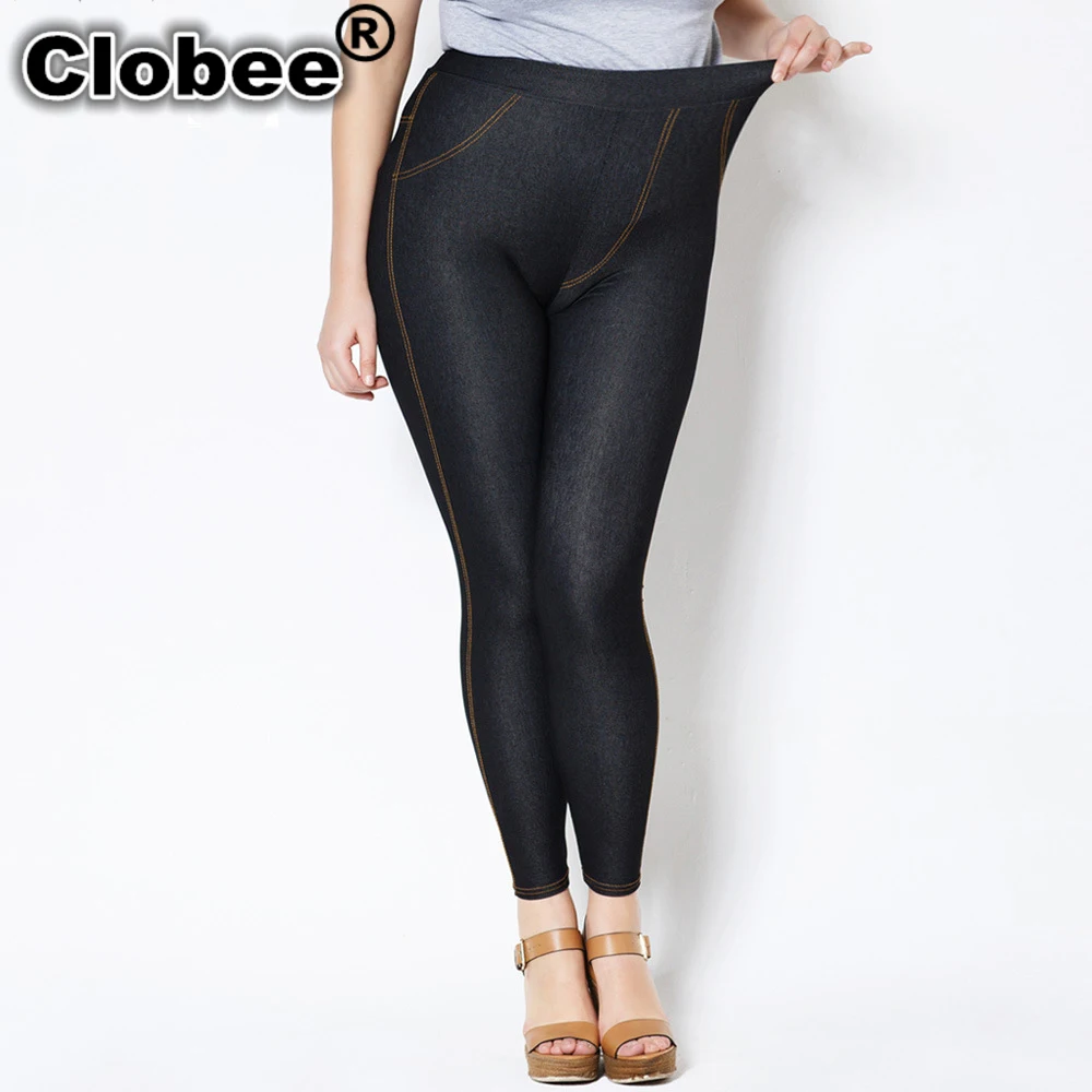 Большие размеры джинсовые брюки большие женские джинсы из хлопка для женщин