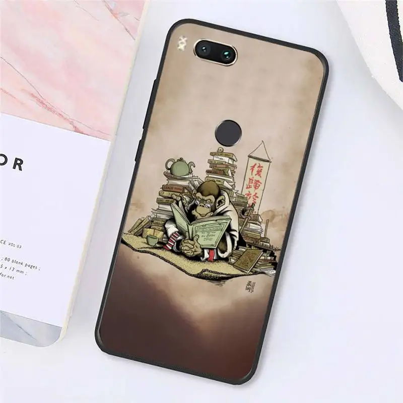 

BJJ Brazilian Jiu Jitsu monkey pattern Phone Case For Xiaomi Redmi note 7 8 9 t max3 s 10 pro lite cover funda coque shell