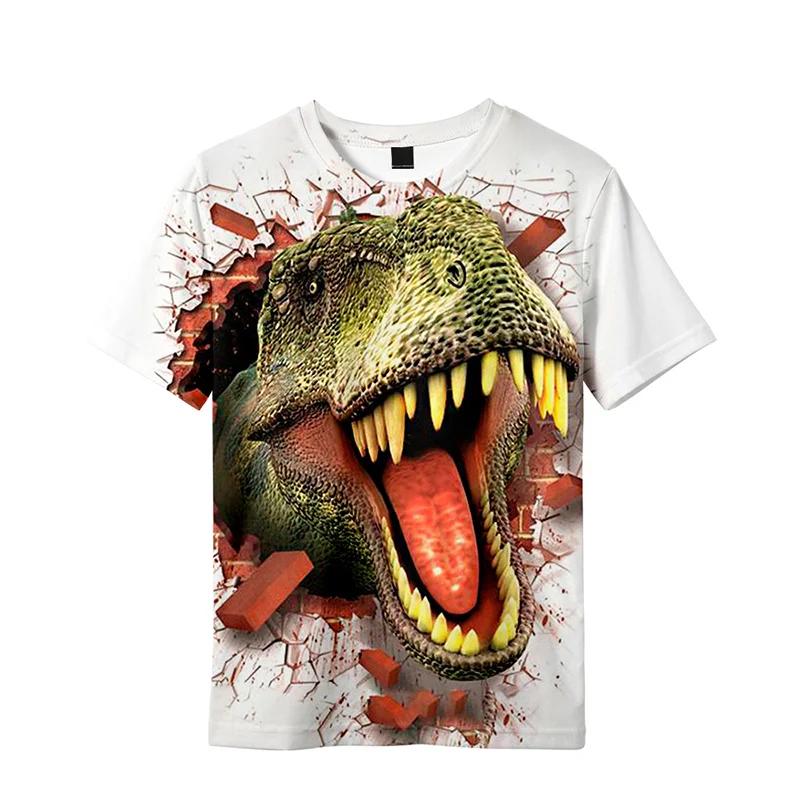 Футболка с динозавром тираннозавром рубашка в стиле хип-хоп для мужчин и женщин