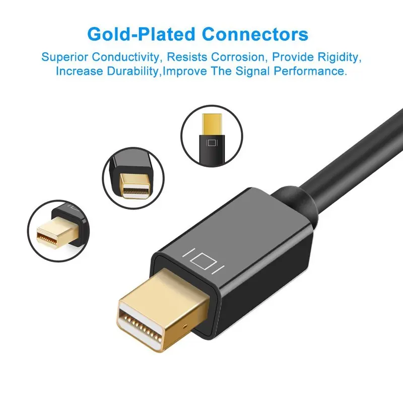 4K Mini Display Port to HDMI Adapter DP (Порт Thunderbolt совместимый) к AV HDTV Male Female для Mac Book iMac |