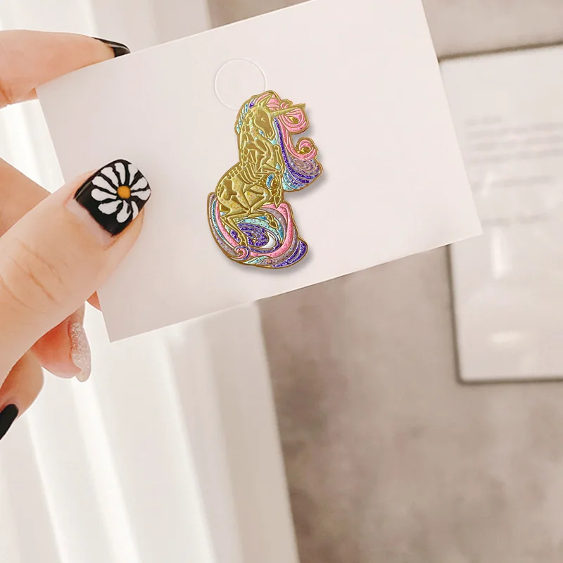 Twilight Pegasus Greek Mythology Brooch Kingdom Heart Badge Pins Winged Horse Spirit Animal Jewerly | Украшения и аксессуары