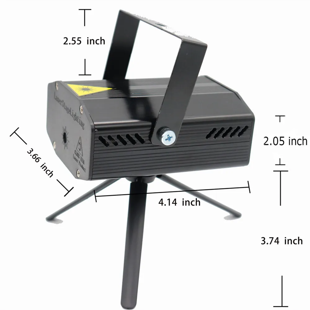 Мини-проектор со звездами и небом лазерный проектор с активацией звуком красный