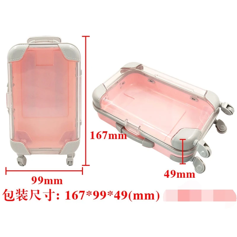 

10pcs eyelid packing box pink suitcase eyelid suitcase mink eyelashes packing fluffy curling box empty