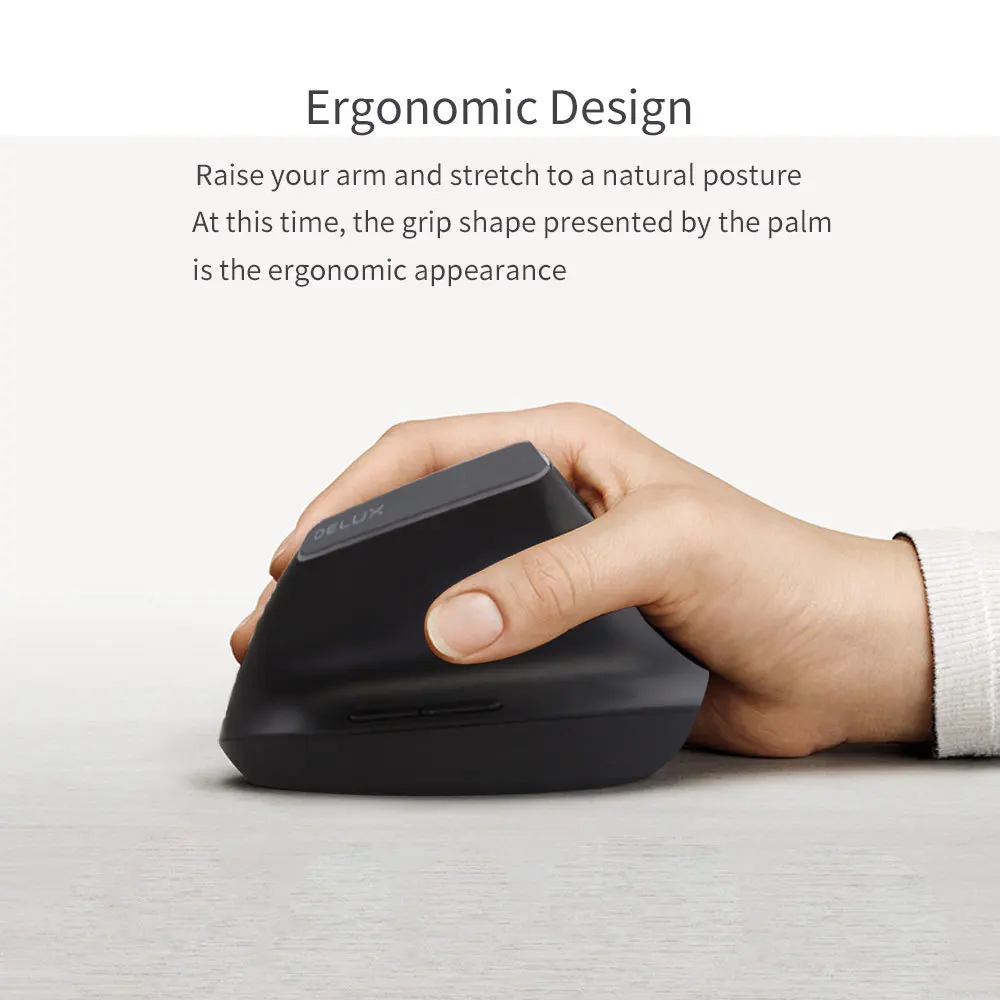 Ergonomic Vertical Mouse Wireless Gaming 2.4G 1600DPI USB Optical Mause 6 Buttons RGB Backlit PC Gamer Mice For Laptop | Компьютеры и
