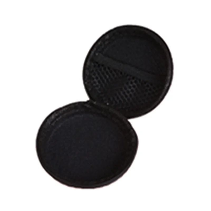 

1PCS Mini Earphone Case Round Shape Women Men Earphone Line Cable Organizer Earphone Bag Headset Box For Travel Portable