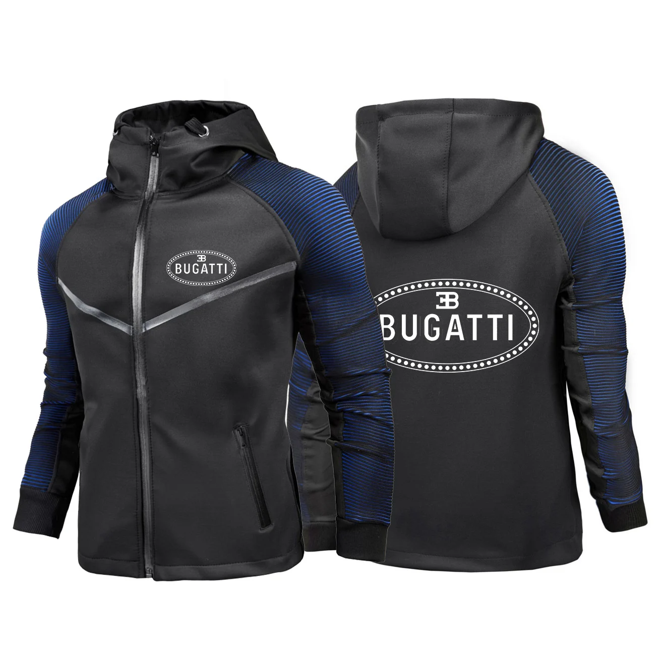 

Mans 2021 AutumnBugatti Car Logo Mens Decal Unisex Sweatshirts Cotton College Customize Racing suits Hoodies