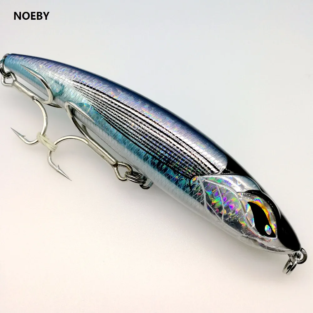 NOEBY 4 шт./лот новая Тонущая большая приманка для рыбалки карандаш 126,5 г/185 мм Морская Троллинг приманка через проволоку-конструкция для тунца GT морская рыба