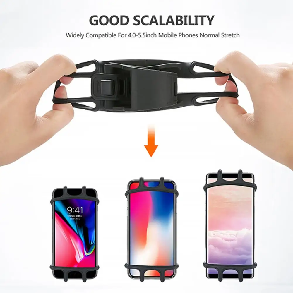 Универсальное крепление для телефона на велосипед силиконовый держатель