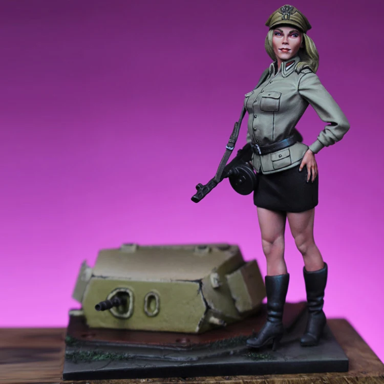 

70mm, POLISH PEOPLE ARMY, Resin Model figure GK, Unassembled and unpainted kit