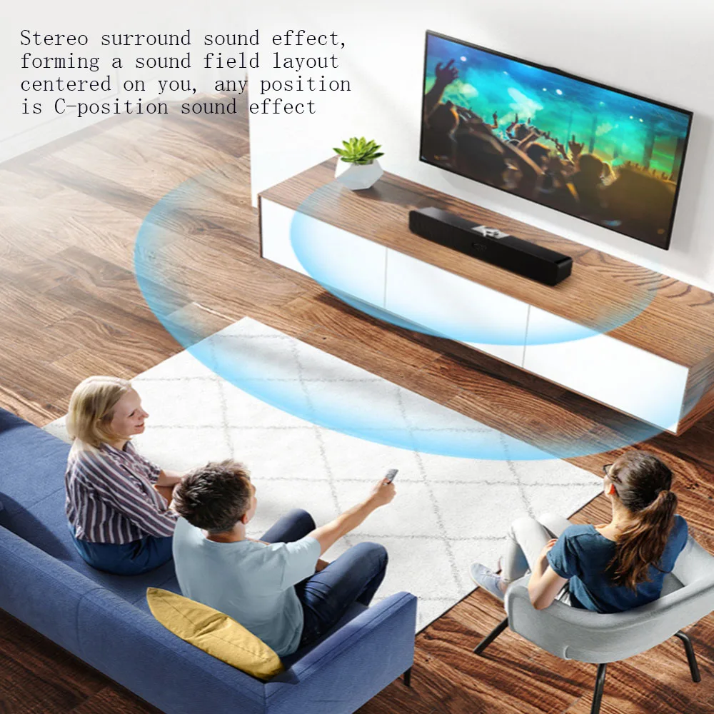 Беспроводной Bluetooth-динамик с USB звуковая панель для ПК динамик стерео сабвуфер