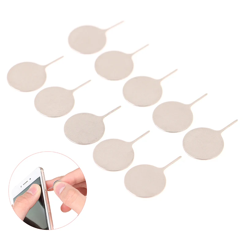 

10pcs/set for Sim Card Tray Removal Eject Pin Key Tool Stainless Steel Needle for iPhone iPad Samsung for Huawei xiaomi