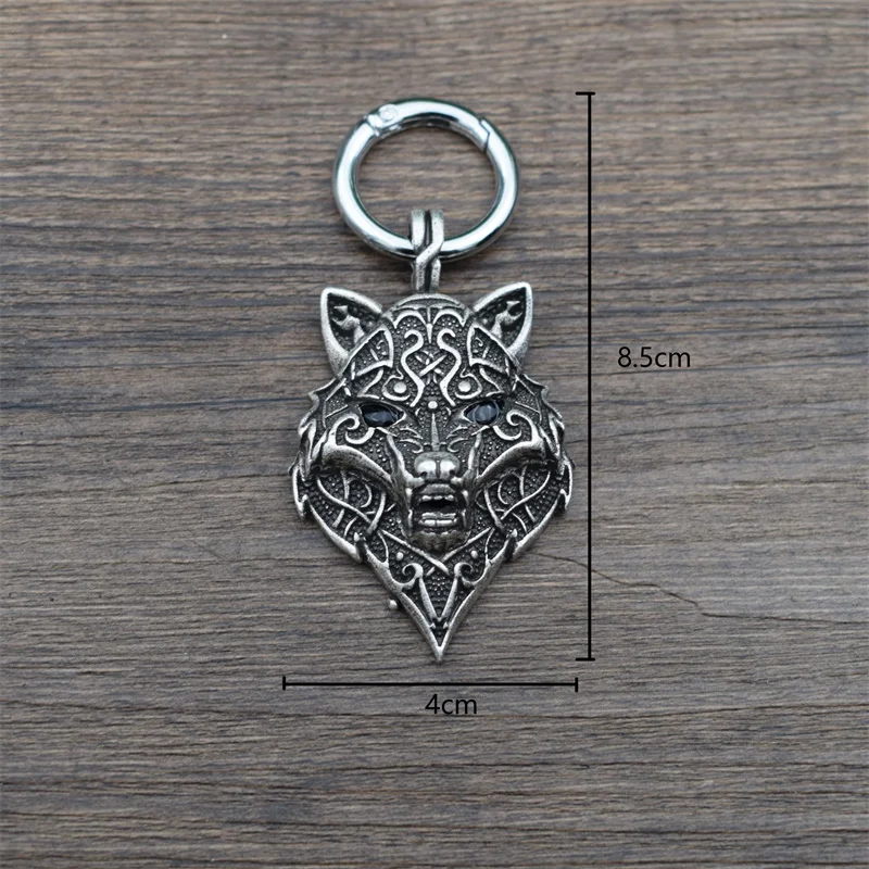 12 шт персональный брелок с головой волка оригинальные Панк ювелирные изделия