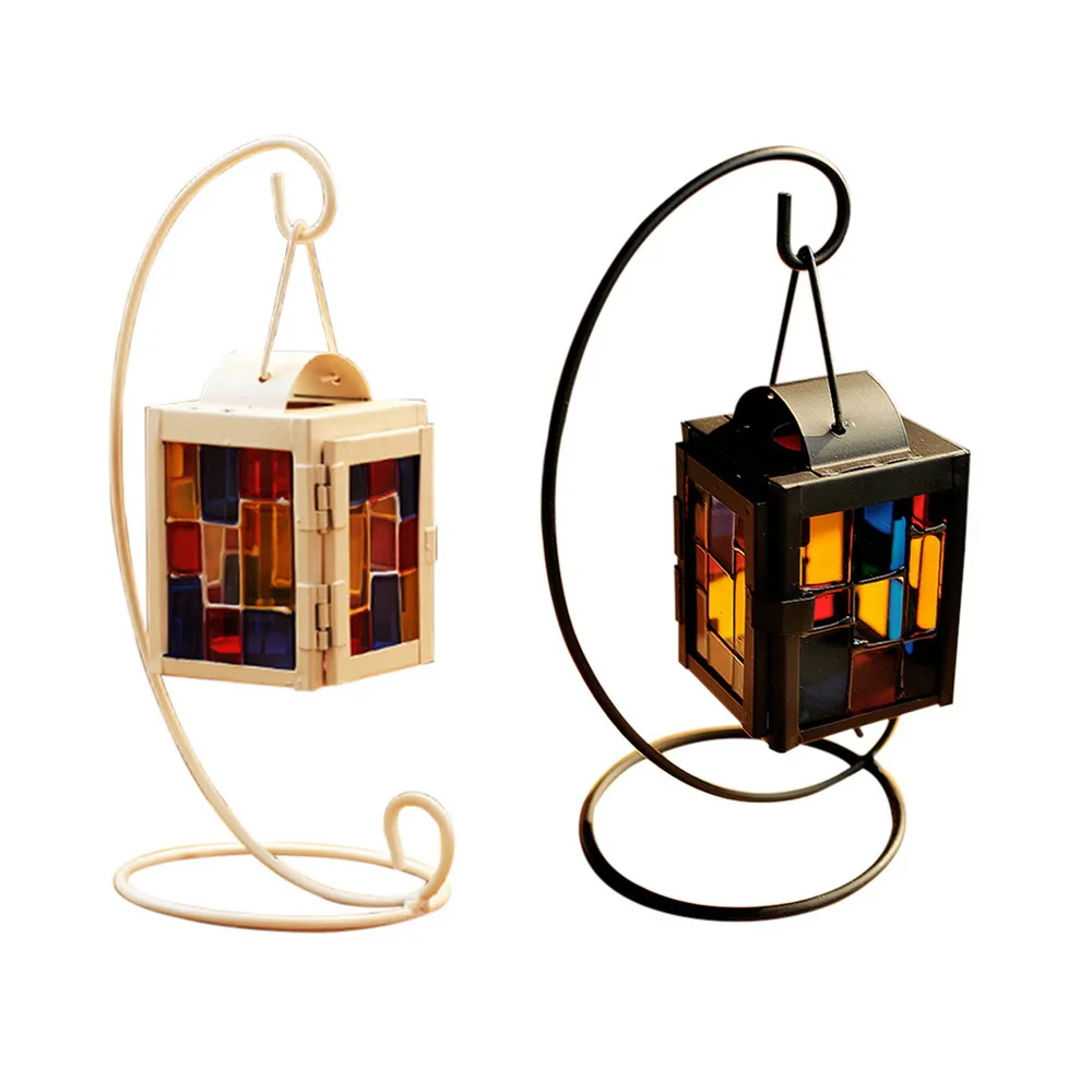 Рождественское стекло держатель для свечи стеклянная лампа свеча палка