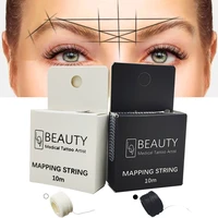 white mapping eyebow string for microblading make up dyeing liners thread semi permanent positioning eyebrow measuring tool