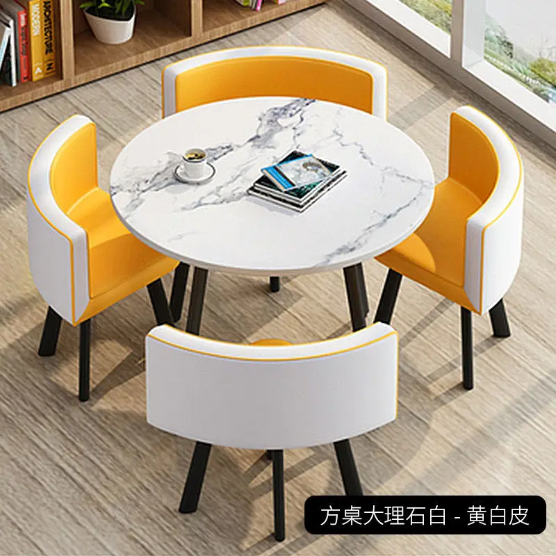 

Reception negotiation business use office meeting desktop meeting leisure round table chair combination мебель для столовой