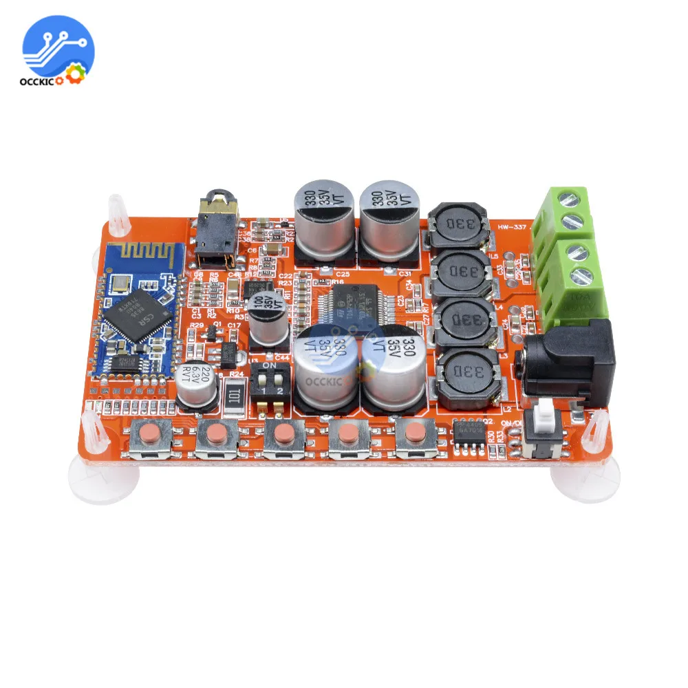 Плата усилителя беспроводного динамика TDA7492P DC 8 25 в плата аудио приемника