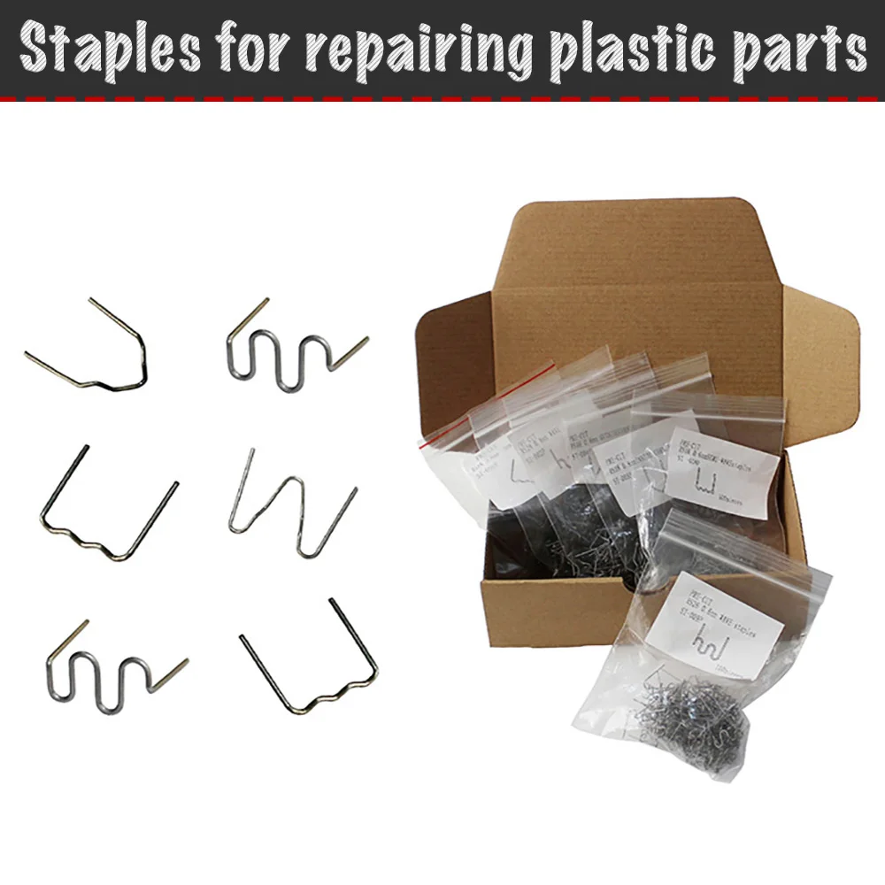 Staples for hot stapler, plastic repair staples, plastic repair staples, bumper repair (set)