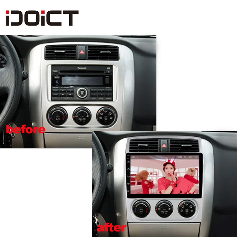Автомобильный DVD плеер IDOICT Android 8 1 GPS навигация мультимедиа для Suzuki Liana radio 2007 2013