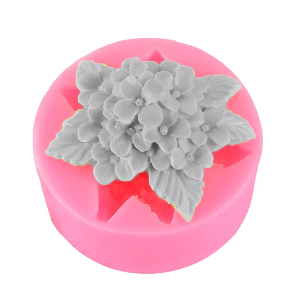 Сиреневый Роза Лилия силиконовая форма для помады гипса украшения тортов Diy