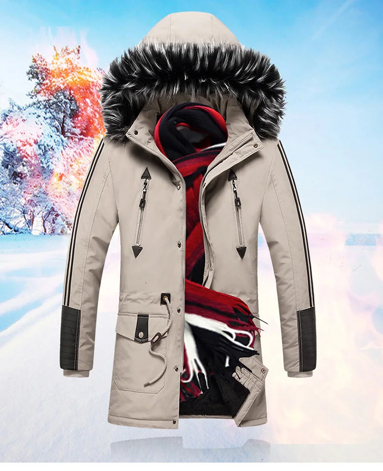 3xl модные парки, зимнее Мужское пальто, длинная теплая Модная парка, пальто, мужская куртка, парки с капюшоном, повседневная Толстая дышащая мужская одежда