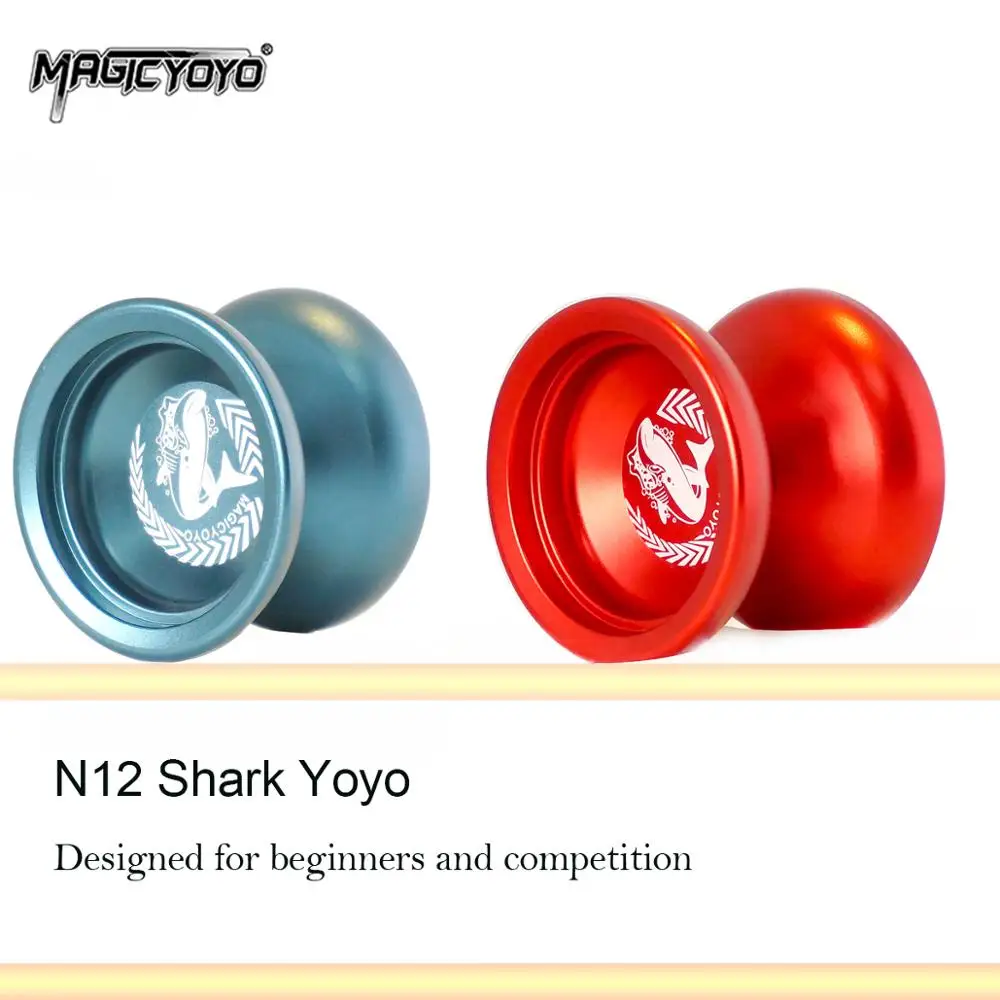 MAGICYOYO N12 с изображением акулы из сплава в виде металлического Йо-йо Профессиональный Йо-йо N12 Йо-йо 8-шариковый подшипник с веревкой YO-YO игрушки подарок для детей