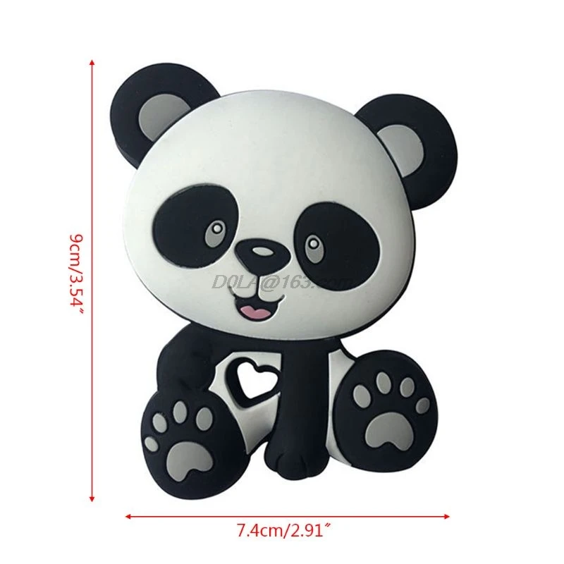 

Panda Beads Baby Toys Silicone Teether Pacifier Teething DIY Chain Biting Chew Pendant for Children Infants