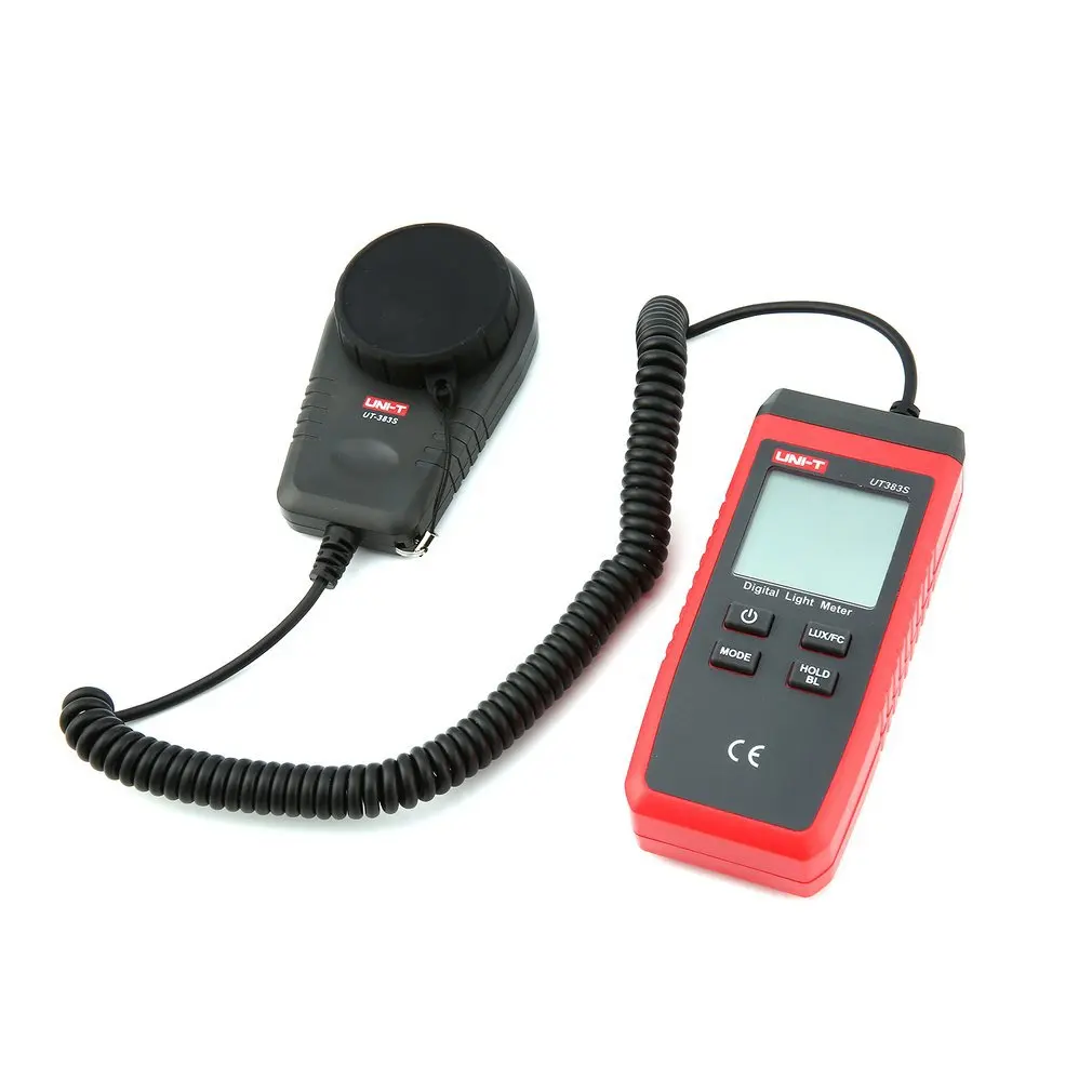 

UNI-T UT383S Digital Light Lux Meter 199900 Illuminance Lux / FC Luminometer Photometer Lighting Tester Portable Testing