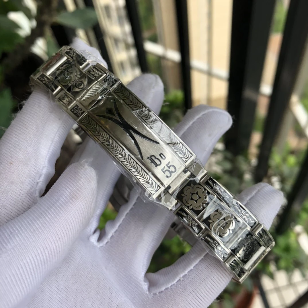 

Luxury Brand New Men Ceramic Bezel Black Tourbillion Sculpture Automatic Mechanical Stainless Steel Sapphire Glass Watches 43mm