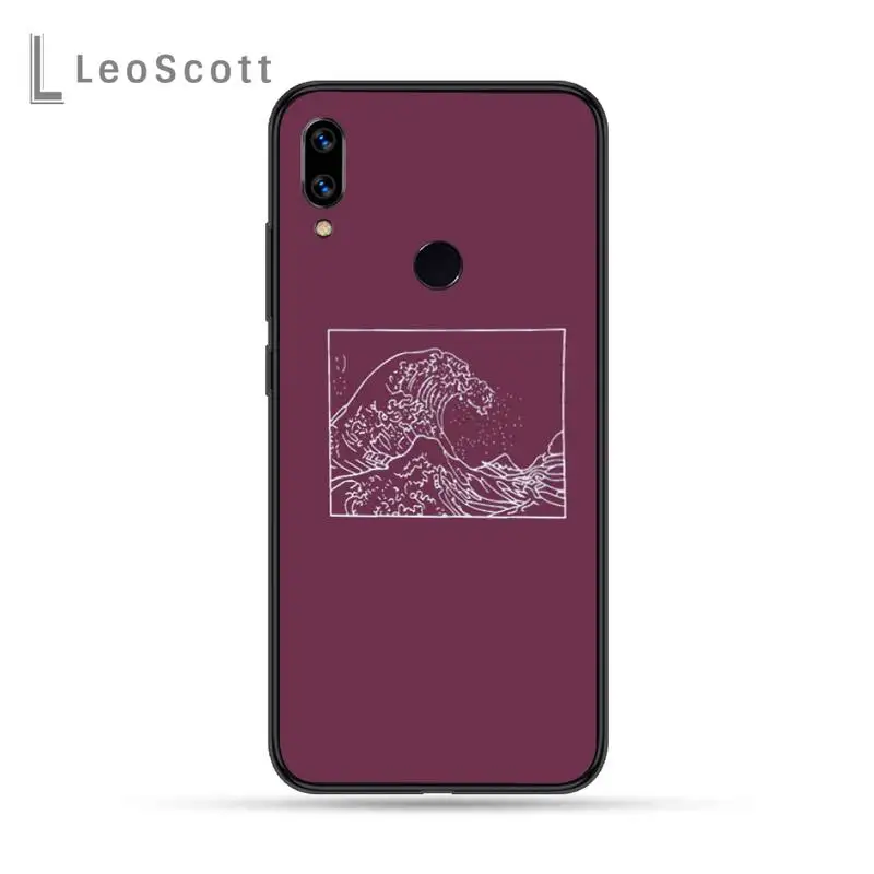 

The Great Wave off Kanagawa Phone Case For Xiaomi Redmi Note 4 4x 5 6 7 8 pro S2 PLUS 6A PRO